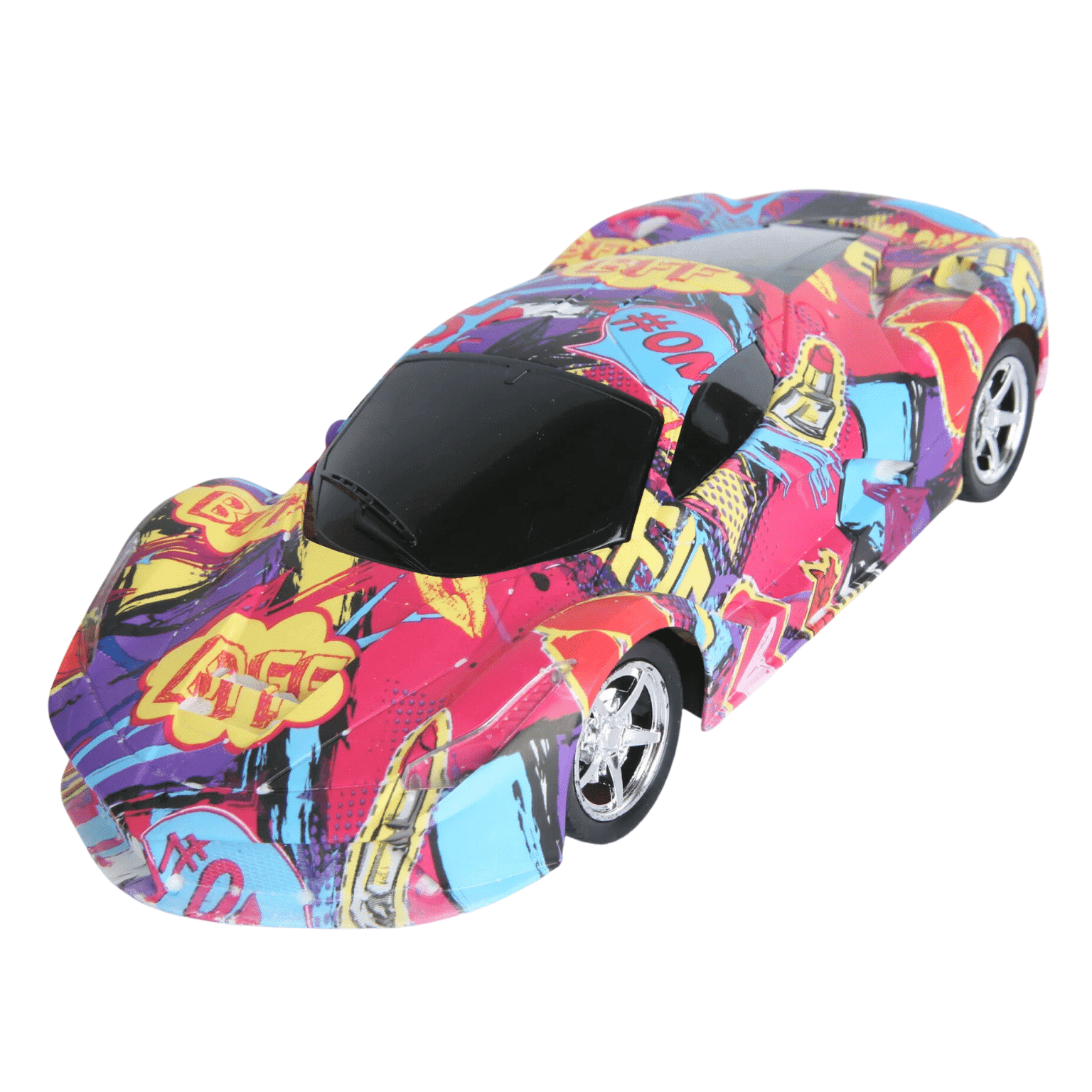 Masinuta de Curse cu 2 Telecomenzi, Comanda Senzoriala prin Gesturi, RC 2.4 Ghz, 1:16, Acumulator cu Incarcare USB, 29x15x9 Cm, Rosu Mov, + 6 Ani