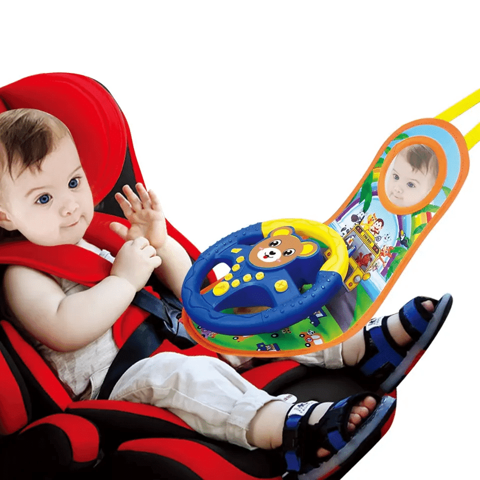 Volan cu Sunete, Lumini și Oglindă – Activități Multiple +9 luni