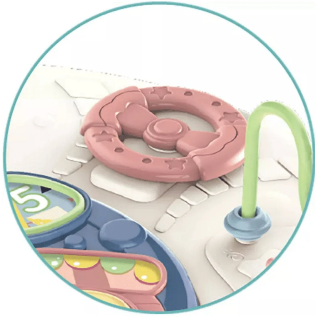 Jucarie Interactiva, Masuta cu Activitati, 5 Functii, Invata si Descopera Inteligent, 43x32 cm, + 6 Luni