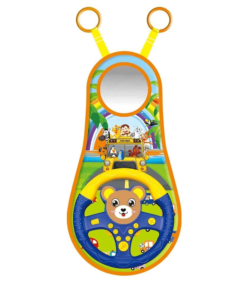 Volan cu Sunete, Lumini și Oglindă – Activități Multiple +9 luni