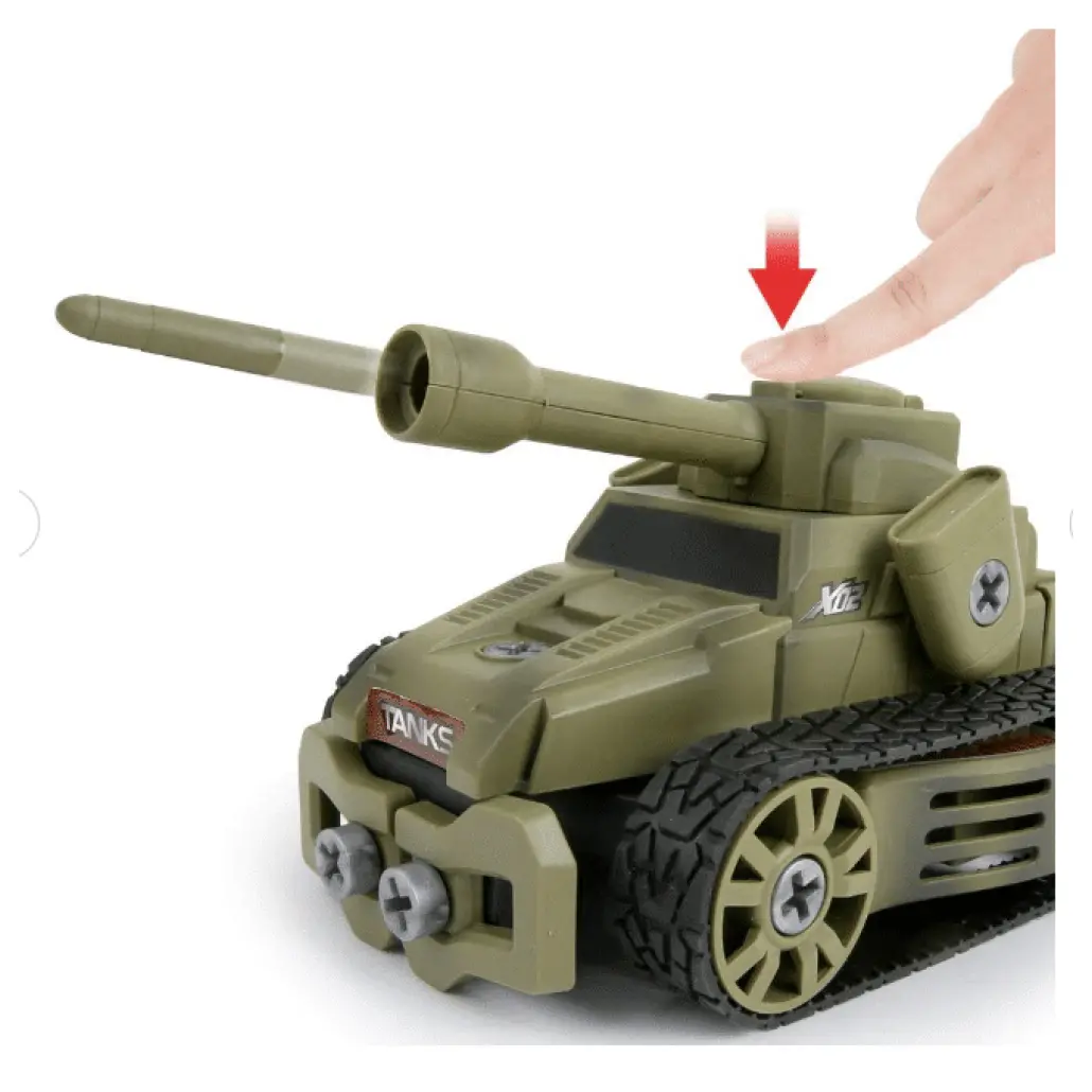 Set de Construcție Vehicul Militar 5 în 1, 62 piese cu Șurubelniță Inclusă