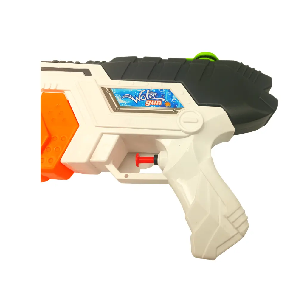 Pistol Jucarie cu Apa, cu Rezervor, Alb Portocaliu, 32x5x18 cm, + 3 Ani