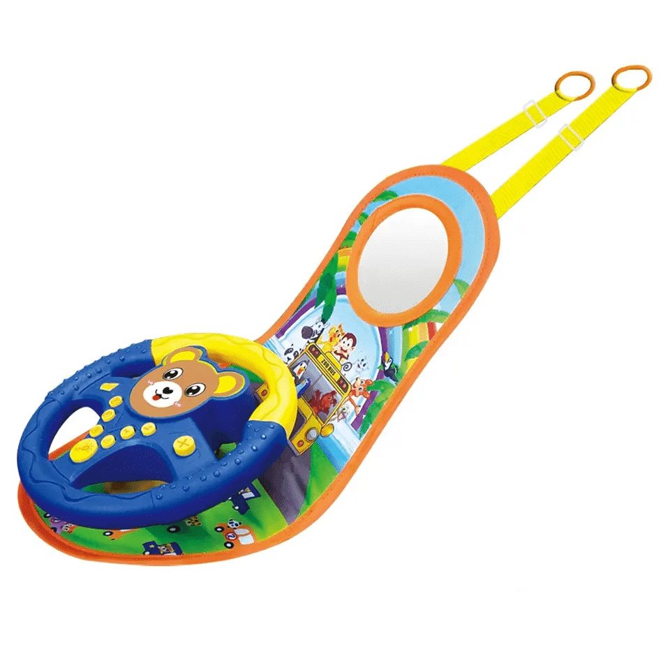 Volan cu Sunete, Lumini și Oglindă – Activități Multiple +9 luni