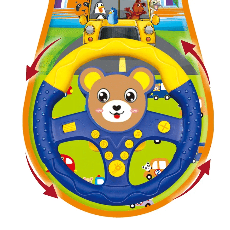 Volan cu Sunete, Lumini și Oglindă – Activități Multiple +9 luni