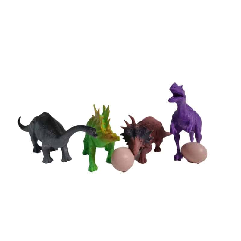 Set 4 figurine dinozauri cu accesorii, DinosAur