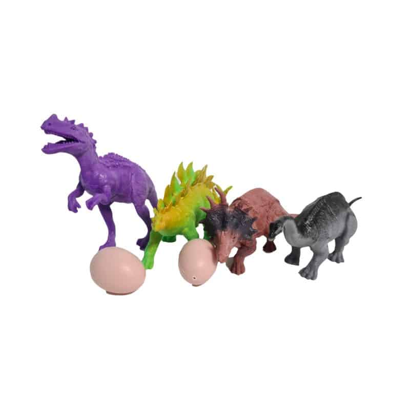 Set 4 figurine dinozauri cu accesorii, DinosAur
