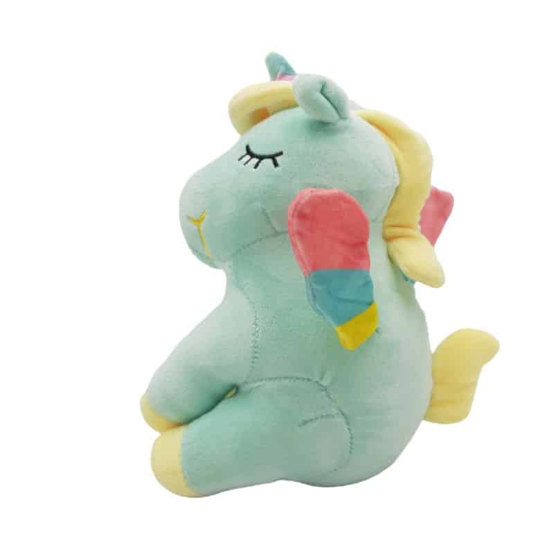 Jucarie de Plus Unicorn cu Aripioare, Albastru, 20 cm, +3 ani