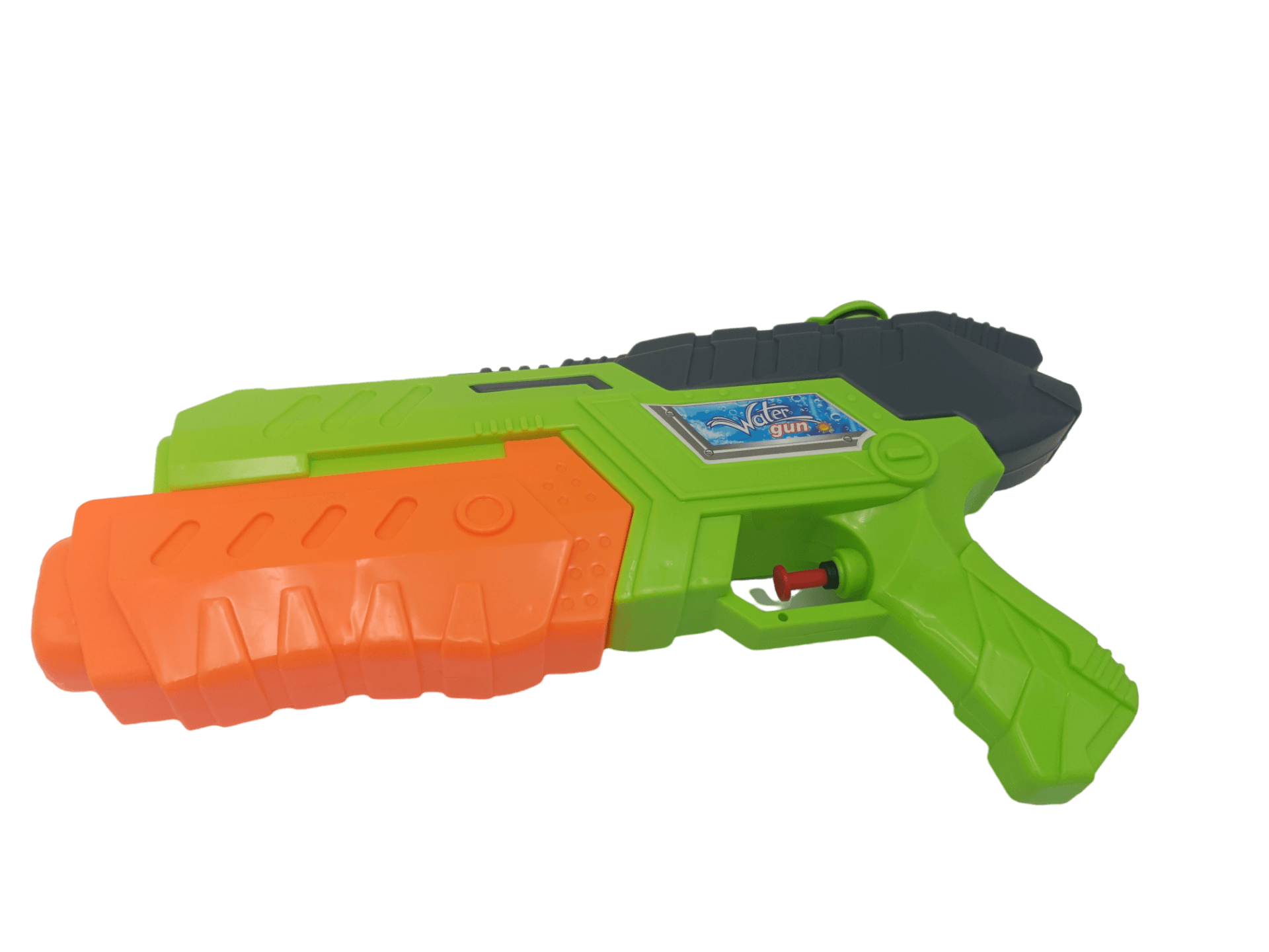 Pistol Jucarie cu Apa, cu Rezervor, Verde Portocaliu, 32x5x18 cm, + 3 Ani