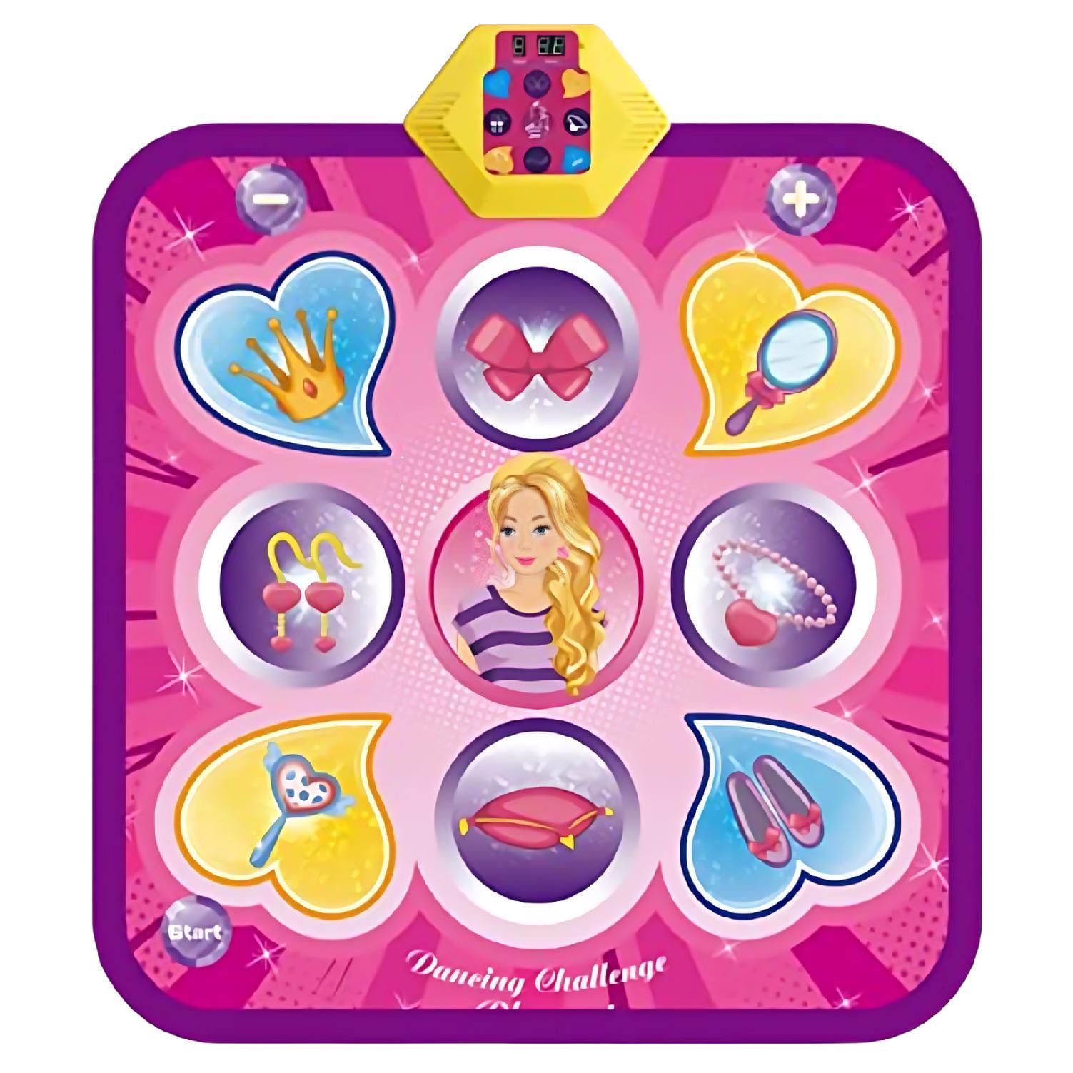 Resigilat - Covor Muzical Electronic, 5 Moduri Muzicale, 3 Nivele de Dificultate, Volum Adjustabil, Lumini LED, 90x93x3 cm, + 3 Ani