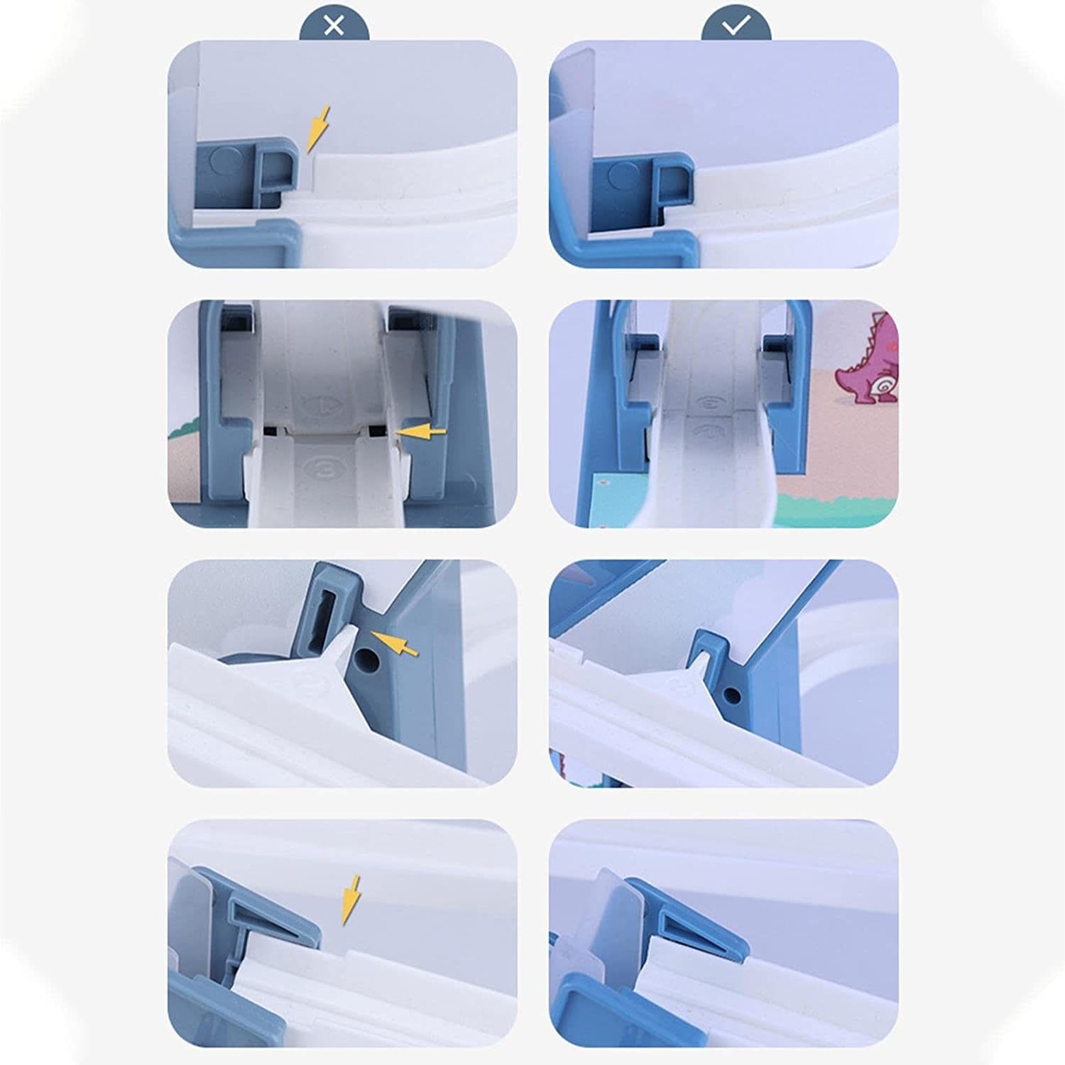 Tobogan pentru Dinozauri, Lumini si Sunete Interactive, 3 Dinozauri, 42x21x38 Cm, Albastru + 3 Ani