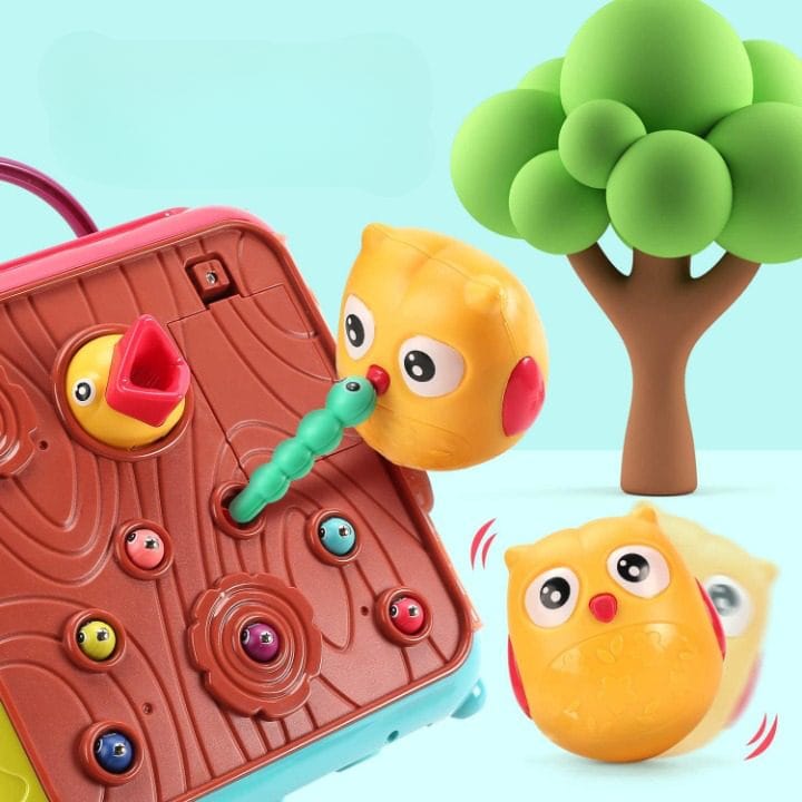 Resigilat - Jucarie Interactiva pentru Bebelusi, Cub Activitati 6 in 1, Muzica si Lumini, Multifunctional, 20x20x20 cm, + 3 Luni