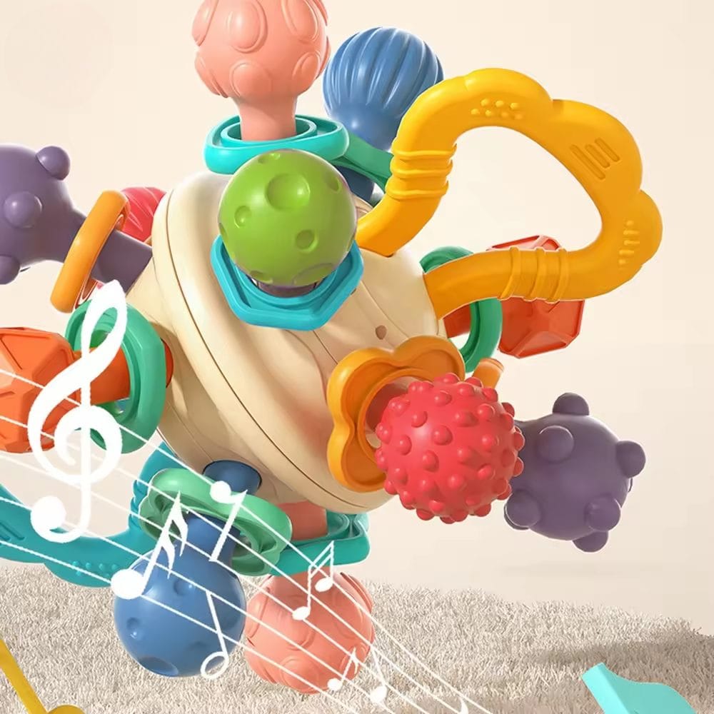 Jucarie Dentitie Bebelusi, Minge Activități, 0+ Luni