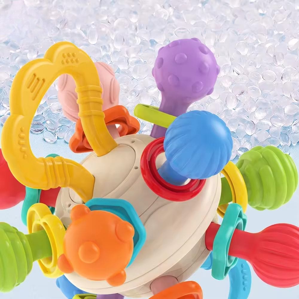 Jucarie Dentitie Bebelusi, Minge Activități, 0+ Luni