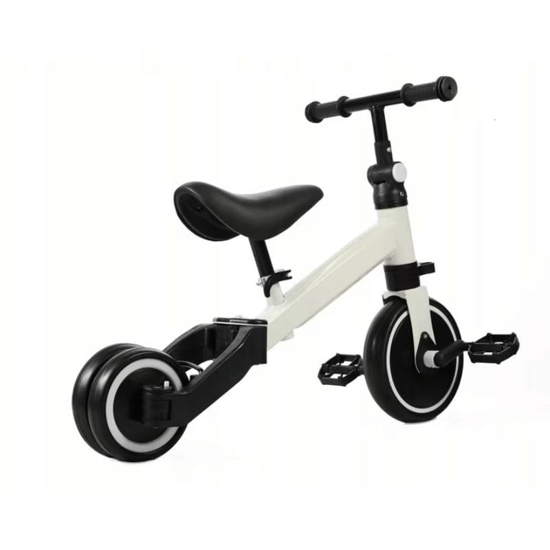 Tricicleta Multifunctionala 4 in 1 pentru Copii, Ajustabila, Ideala pentru Dezvoltarea Abilitatilor Motorii, Stabila si Confortabila, Alb, 1-4 Ani