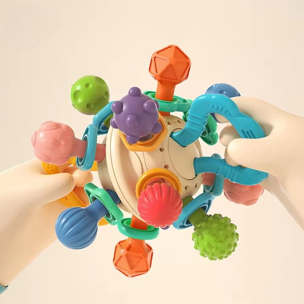 Jucarie Dentitie Bebelusi, Minge Activități, 0+ Luni