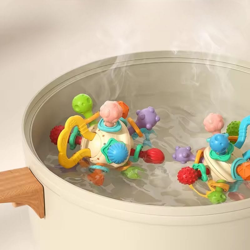 Jucarie Dentitie Bebelusi, Minge Activități, 0+ Luni