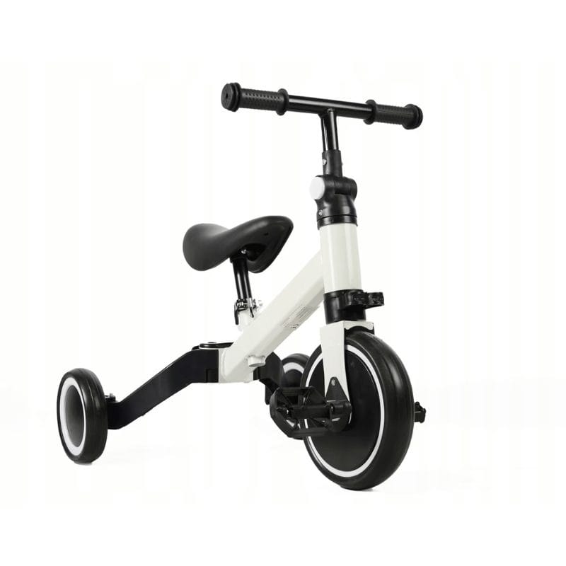 Tricicleta Multifunctionala 4 in 1 pentru Copii, Ajustabila, Ideala pentru Dezvoltarea Abilitatilor Motorii, Stabila si Confortabila, Alb, 1-4 Ani