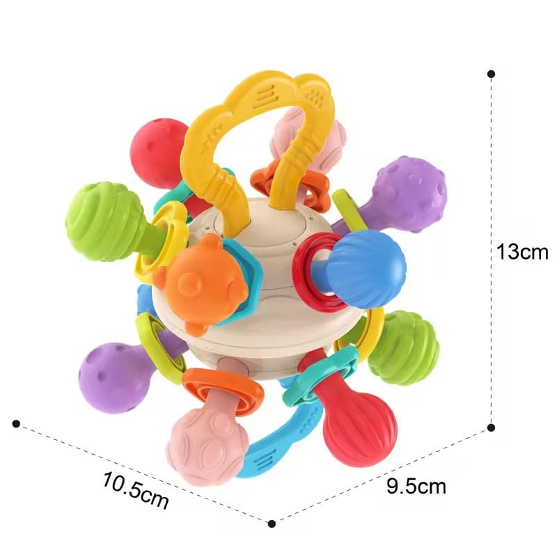 Jucarie Dentitie Bebelusi, Minge Activități, 0+ Luni