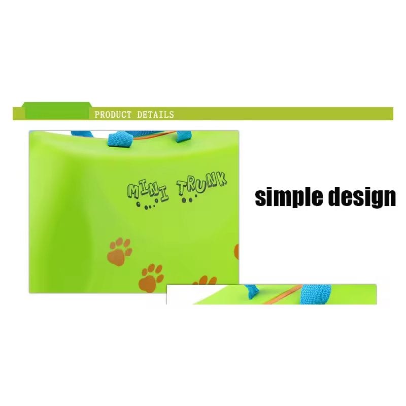 Troler Ride On pentru Copii, 18 Litri, Blocare Incuietoare, Centuri de Siguranta, Usoara si Durabila, Roti Rezistente, Pisica, Verde, 45x32x21 Cm, + 3 Ani