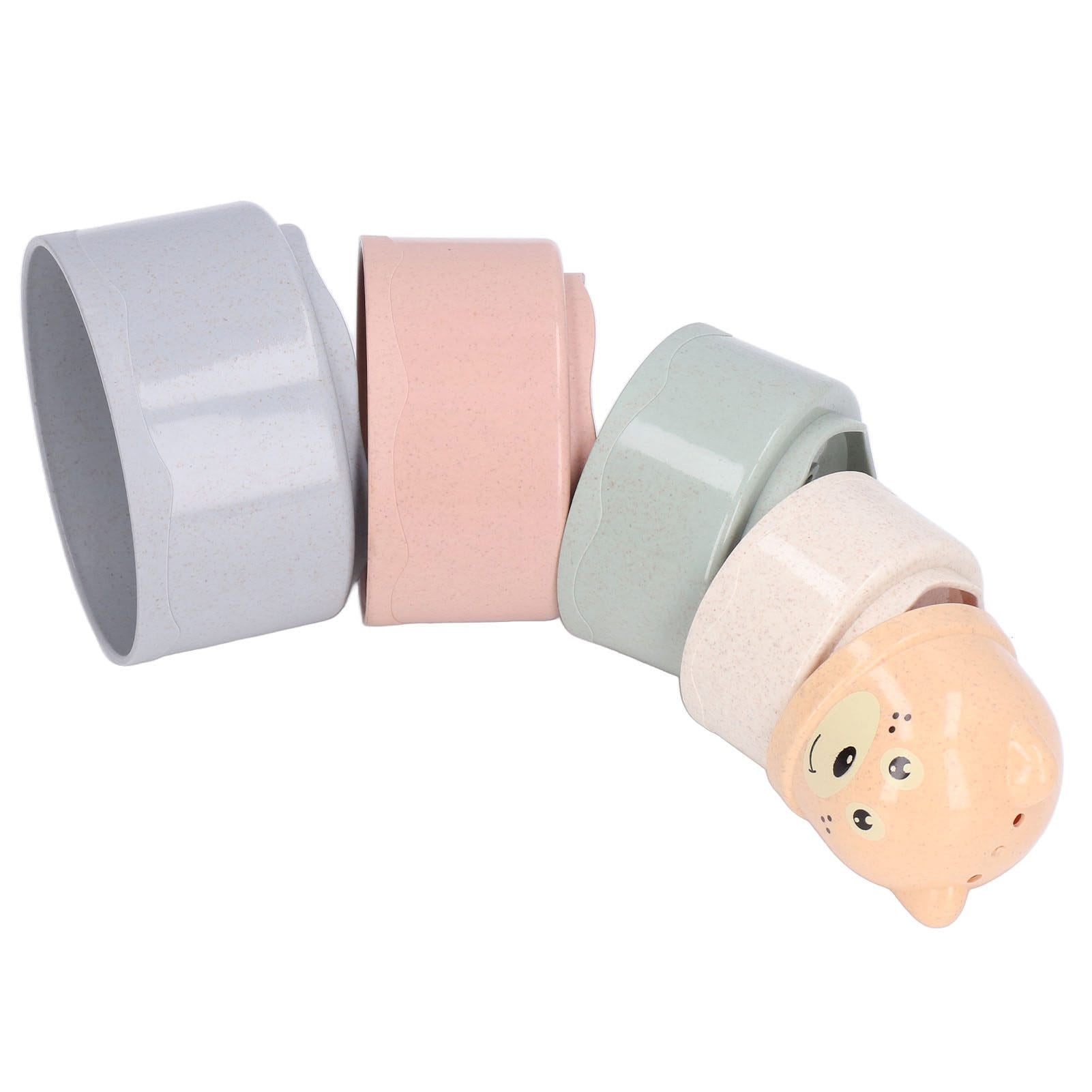 Set Educativ si Interactiv, Turn de Stivuit, Ursulet, 5 Piese, + 6 Luni