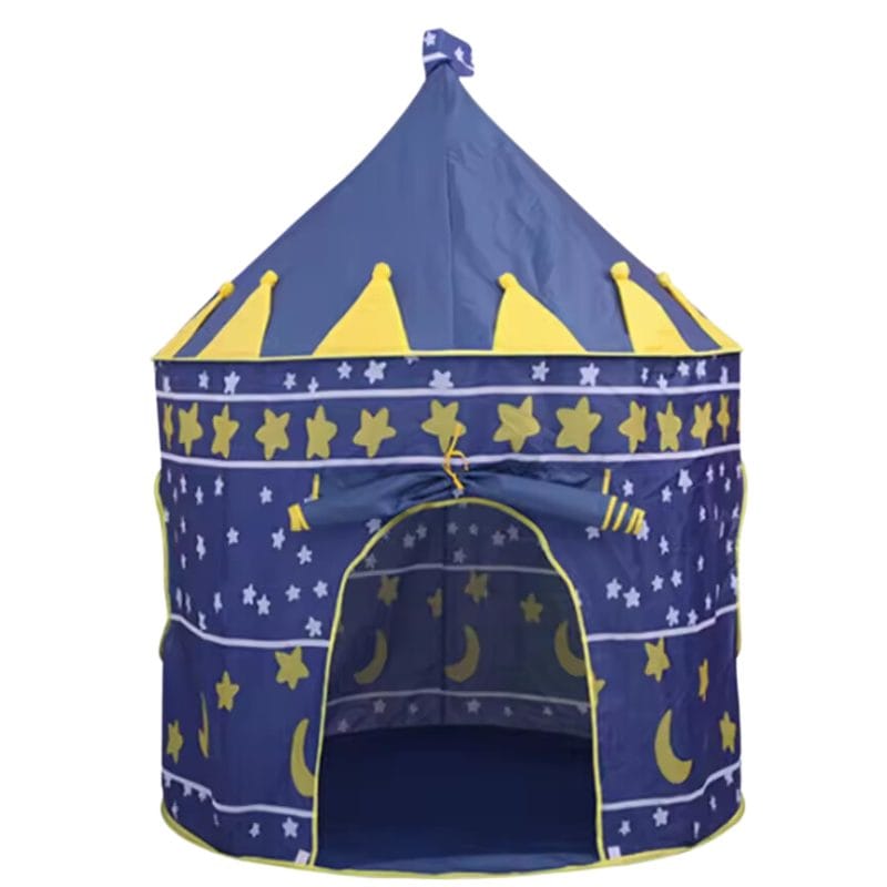 Cort de Joaca pentru Copii, Castelul Cavalerilor, Albastru, 135 x 105 x 105 Cm, Ideal pentru Aventuri si Distractie Infinita, + 3 Ani