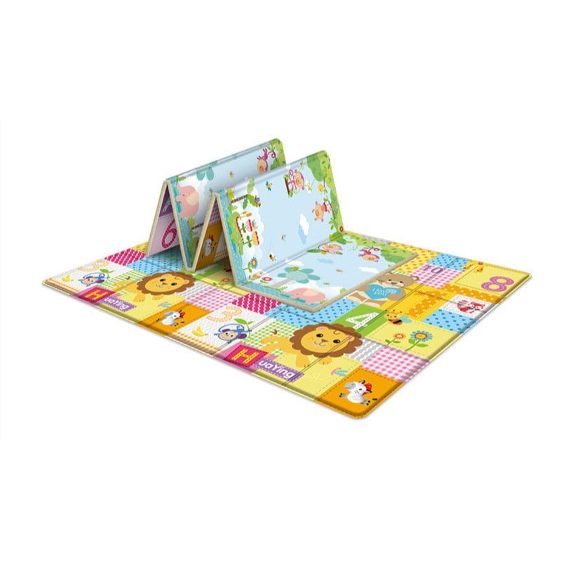 Covor Pliabil din Spuma pentru Copii, 180x150x1 Cm, Cifre si Litere, Termoizolant, Impermeabil, Multifunctional, Protectie si Confort, Cu Design Dublu Fata-Verso, + 1 An