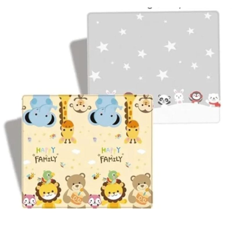 Covor Pliabil Educativ din Spuma pentru Copii, 180x150 cm, Grosime 1 cm, Termoizolant, Impermeabil, Multifunctional, Protectie si Confort, Cu Design Dublu Fata-Verso, + 1 An