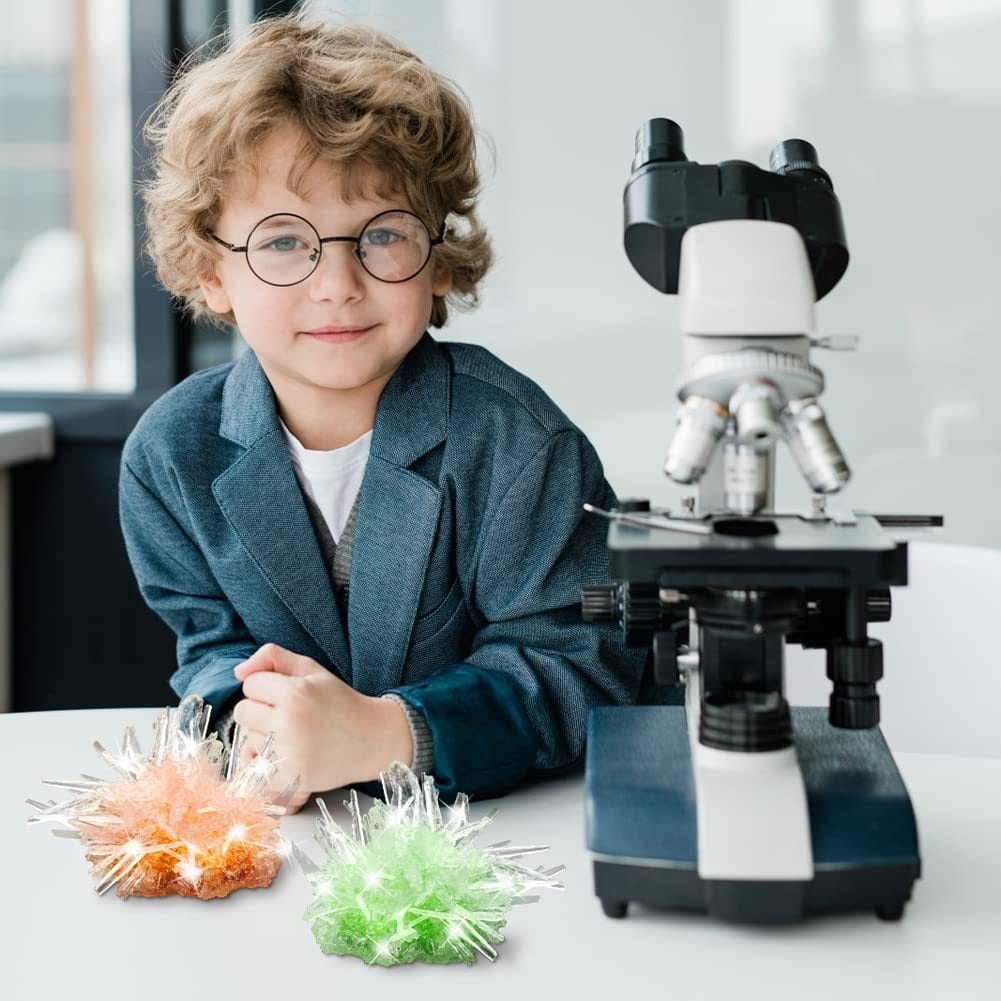 Joc Educativ STEM Kit Stiinta, Experimente cu Cristale, 2 Culori, + 6 Ani