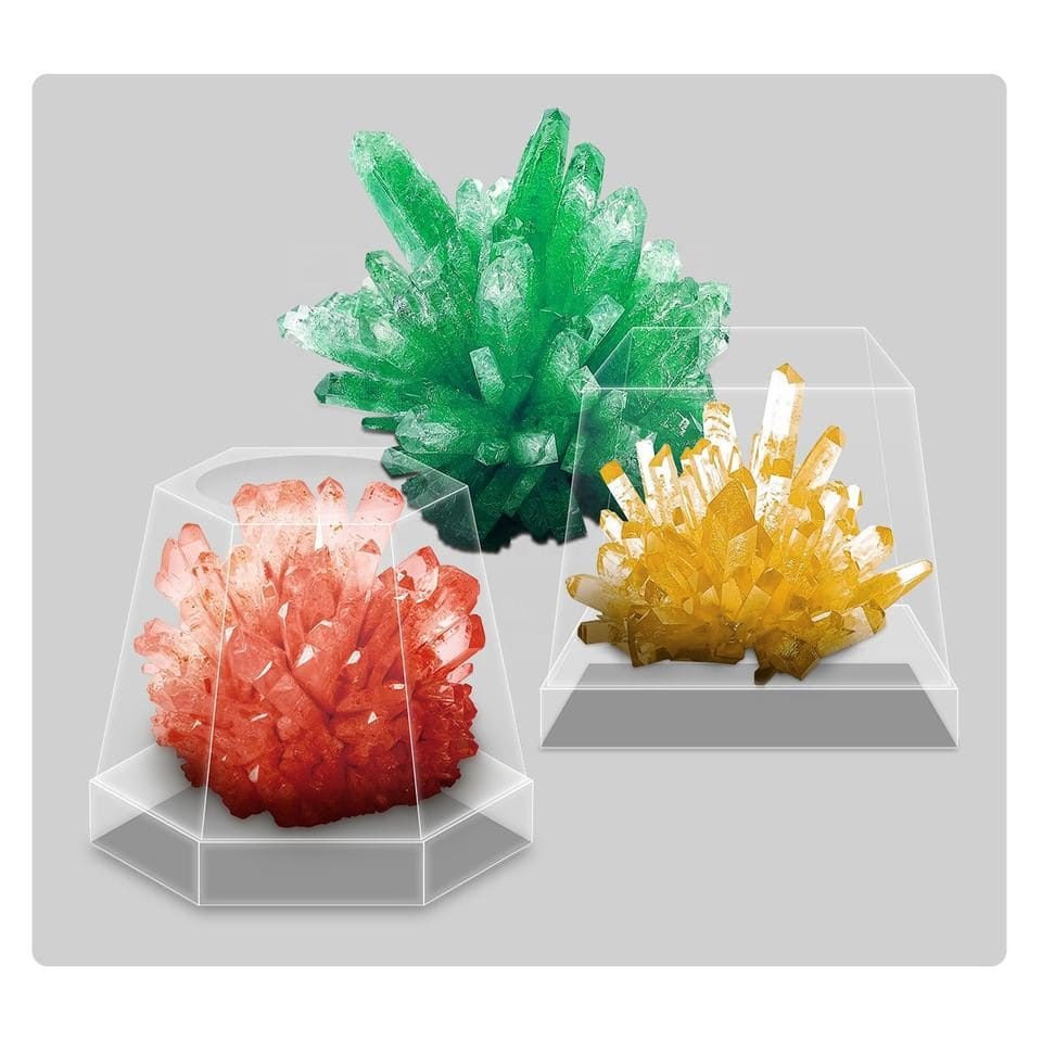 Joc Educativ STEM Kit Stiinta, Experimente cu Cristale, 2 Culori, + 6 Ani