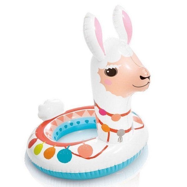 Colac Inot pentru Copii, Lama, 86x58 Cm, Alb Albastru, + 3 Ani