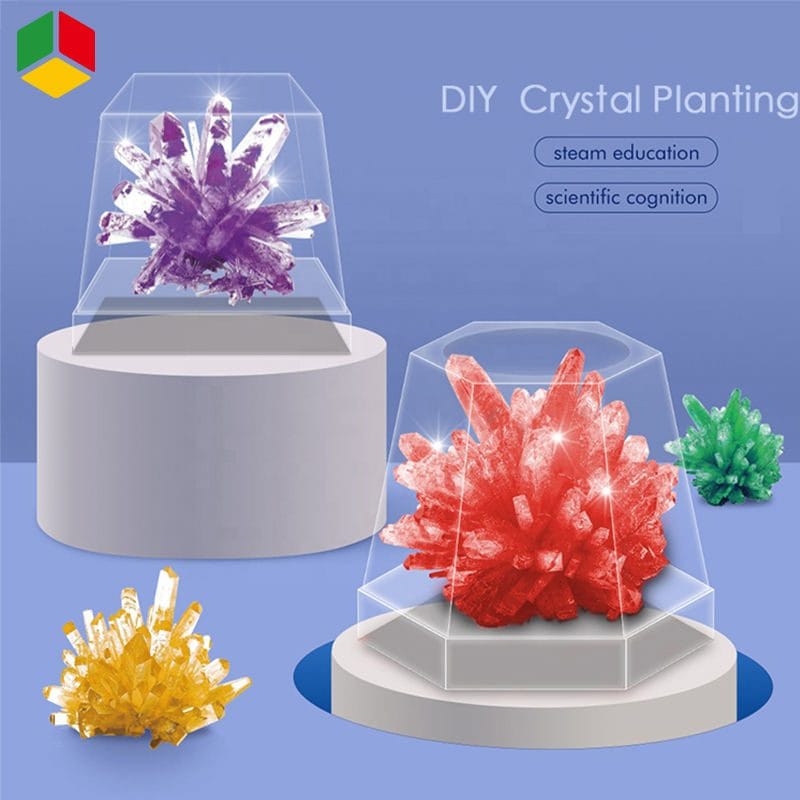 Joc Educativ STEM Kit Stiinta, Experimente cu Cristale, 2 Culori, + 6 Ani