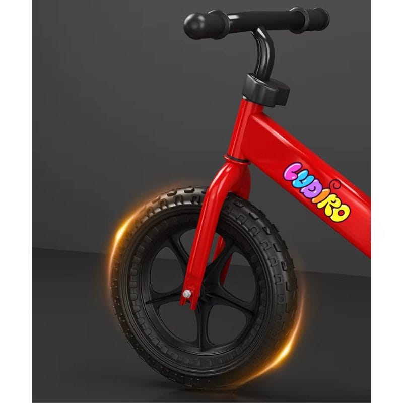 Bicicleta de Echilibru fara Pedale LUDIRO pentru Copii intre 2-5 Ani, Reglabila pe Inaltime, Rotire Ghidon 360 Grade, Roti din Polimer Antisoc Diametru 30 Cm, Cadru Metalic, Bleu