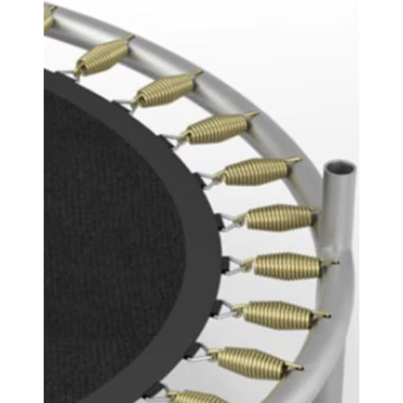 Trambulina pentru Copii 3-7 Ani LUDIRO, Plasa de Siguranta, Diametru 140 Cm, Inaltime 125 Cm, Joaca Distractiva pentru Interior si Exterior, Galben