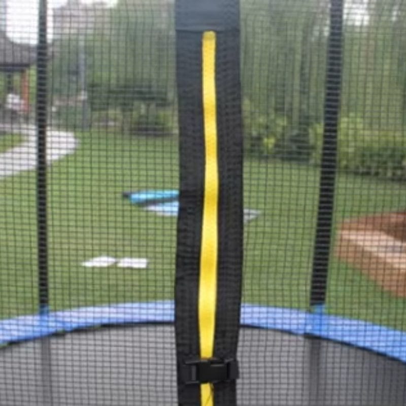 Trambulina pentru Copii 3-7 Ani LUDIRO, Plasa de Siguranta, Diametru 140 Cm, Inaltime 125 Cm, Joaca Distractiva pentru Interior si Exterior, Galben