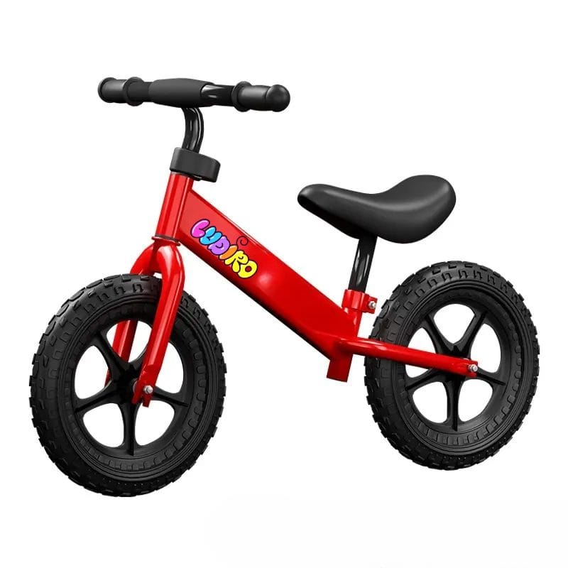 Bicicleta de Echilibru fara Pedale LUDIRO pentru Copii intre 2-5 Ani, Reglabila pe Inaltime, Rotire Ghidon 360 Grade, Roti din Polimer Antisoc Diametru 30 Cm, Cadru Metalic, Bleu