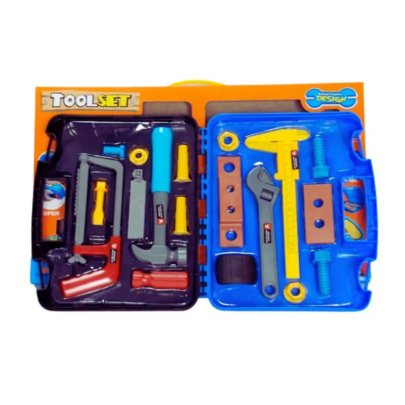 Resigilat - Set de Joaca pentru Copii, Geanta cu Unelte pentru Micul Mester, 31x22 Cm, 19 Piese din Plastic, + 3 Ani, Utility One