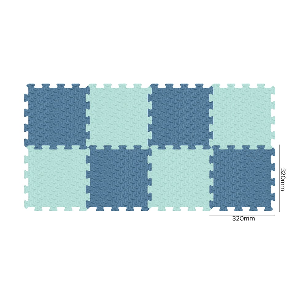 Covor Puzzle copii LUDIRO, 8 Piese Mix Pastel 32x32 Cm, Saltea Joaca din Spuma EVA Antiderapanta