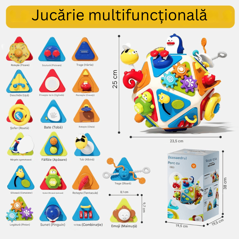 Centru de Activitati 20 in 1 Ludiro pentru Copii, Jucarie Interactiva Educationala Mobila