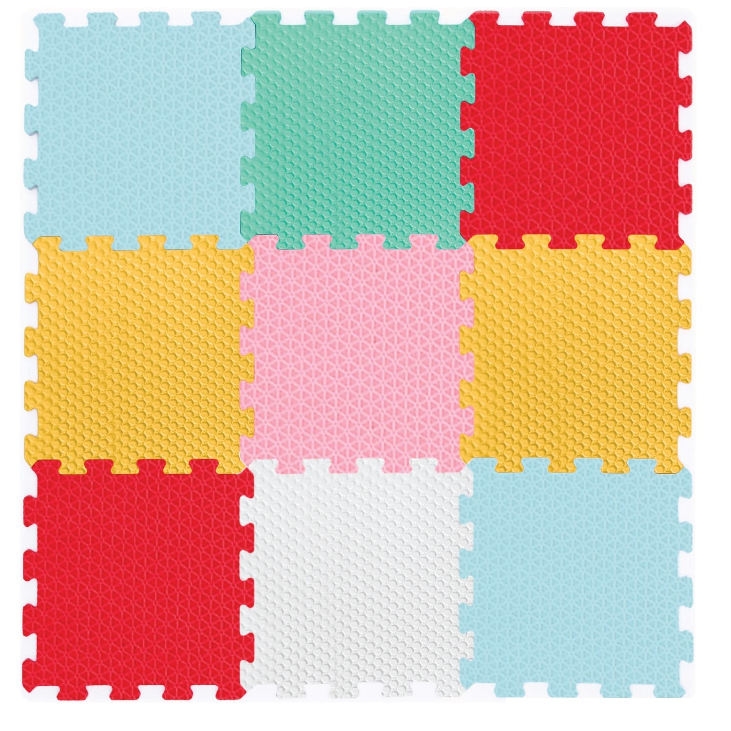 Covor Puzzle copii LUDIRO Mix 9 Piese, Saltea Joaca din Spuma EVA, Antiderapanta