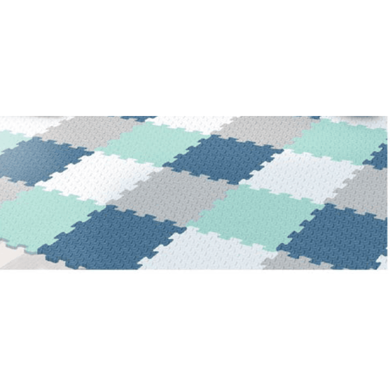 Covor Puzzle copii LUDIRO, 8 Piese Mix Pastel 32x32 Cm, Saltea Joaca din Spuma EVA Antiderapanta