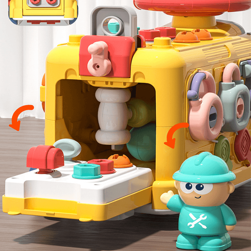 Autobuz Educativ Multifunctional Ludiro pentru Copii, 43 Accesorii si Activitati STEM