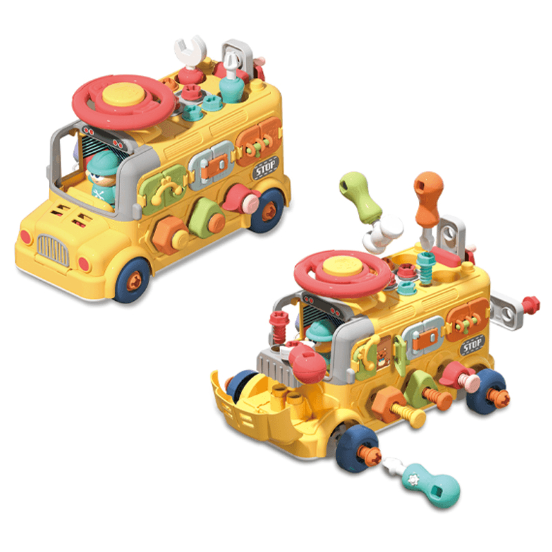 Autobuz Educativ Multifunctional Ludiro pentru Copii, 43 Accesorii si Activitati STEM