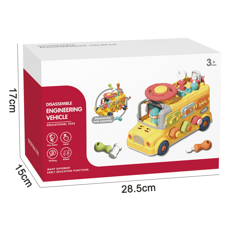 Autobuz Educativ Multifunctional Ludiro pentru Copii, 43 Accesorii si Activitati STEM