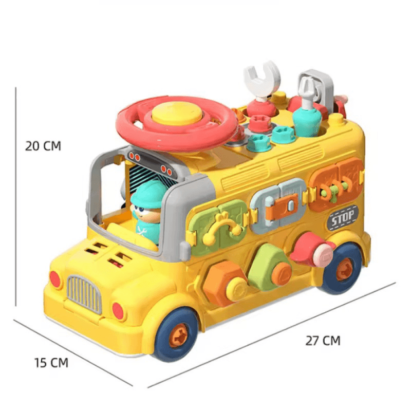 Autobuz Educativ Multifunctional Ludiro pentru Copii, 43 Accesorii si Activitati STEM