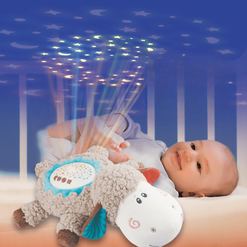 Lampa de Veghe Ludiro din Plus Cu Muzica, Oita Magica pentru un Somn Linistit si un Copil Fericit